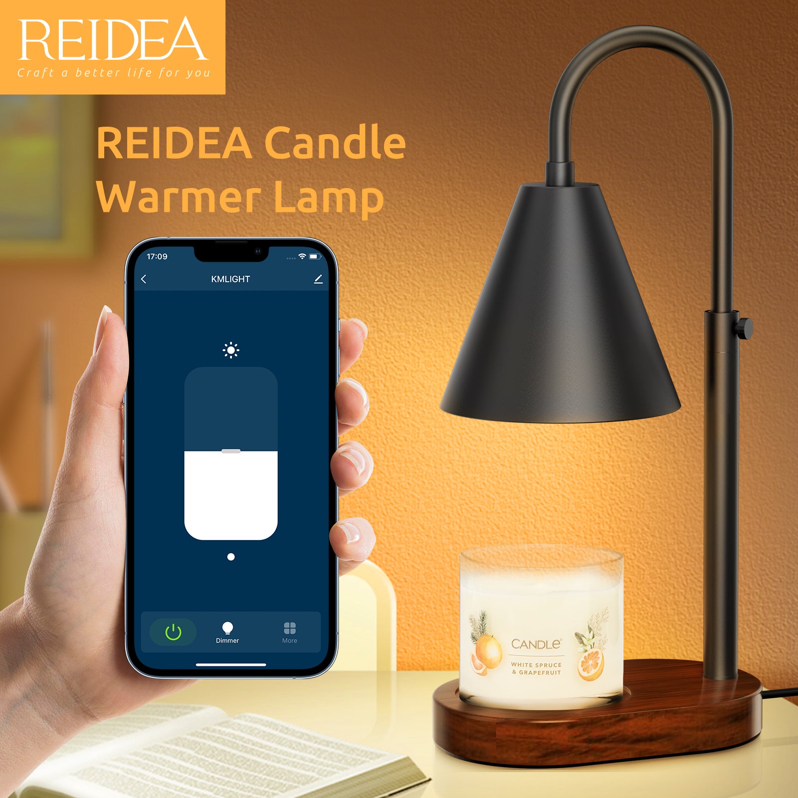 REIDEA ES1 Smart Candle Warmer Lamp (iOS and Android)